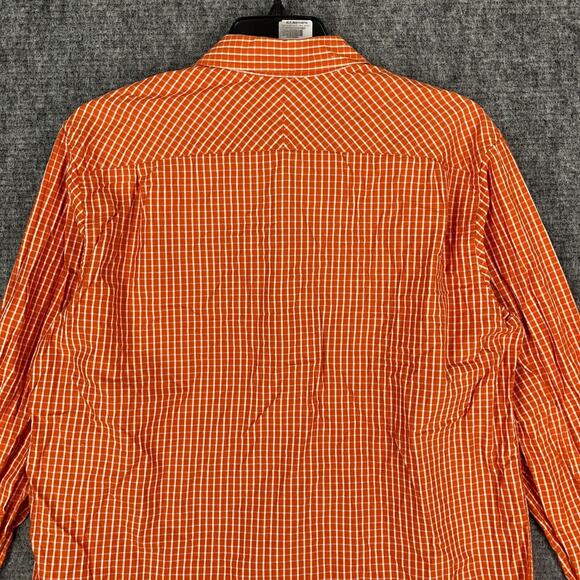 Banana Republic Shirt Mens Large Relaxed Fit Button Front Business Casual Orange - Picture 4 of 10